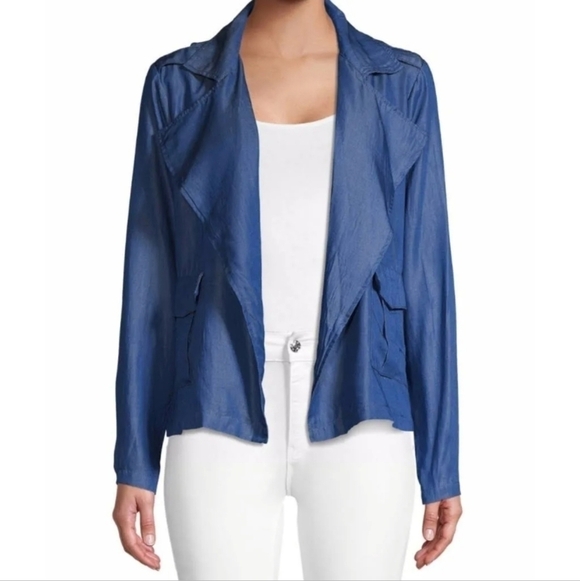 Vigoss Jackets & Blazers - Vigoss chambray soft tulip jacket